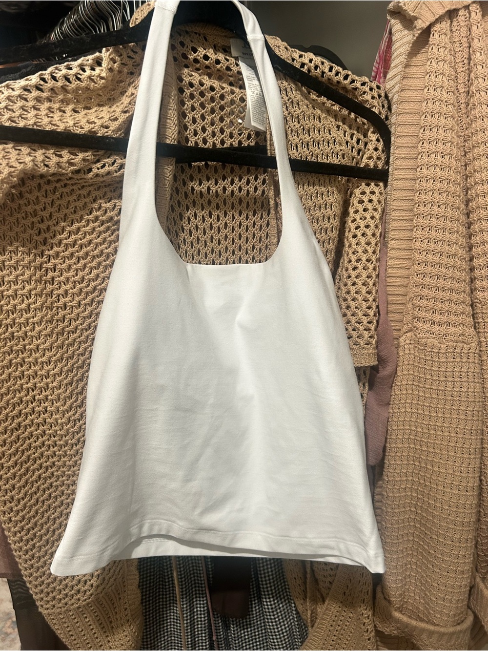 Beyond Yoga White Halter Tank